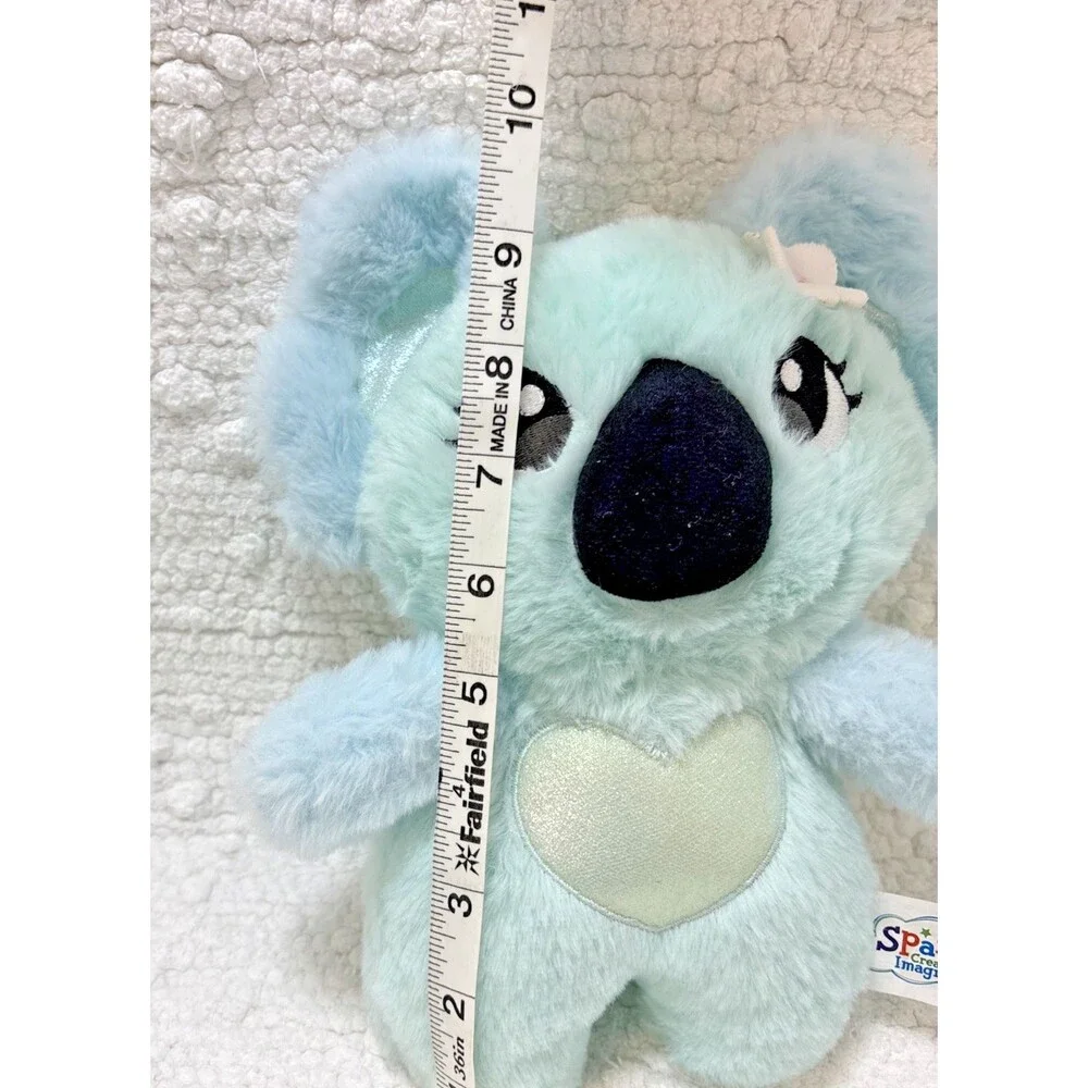Spark Create Imagine Blue Koala Plush Stuffed Animal with Heart Belly Patch